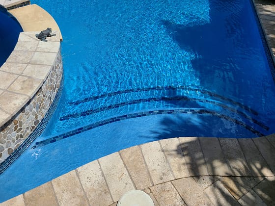 Pool Resurfacing - Florida Stucco GEM Azure Blue - Pools Finishing Inc.