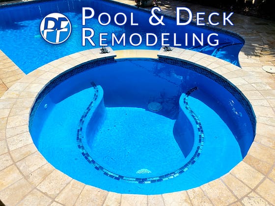 Pool & Deck Remodeling - Azure Blue Finish