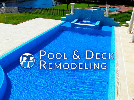 Pool & Deck Remodeling - Azure Blue Finish