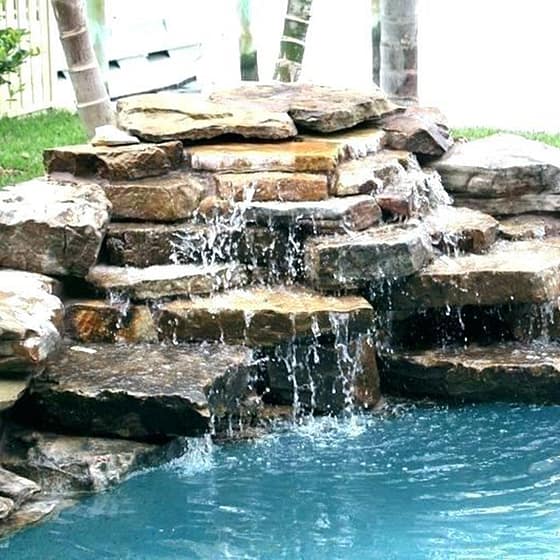 Organic Rock Waterfall