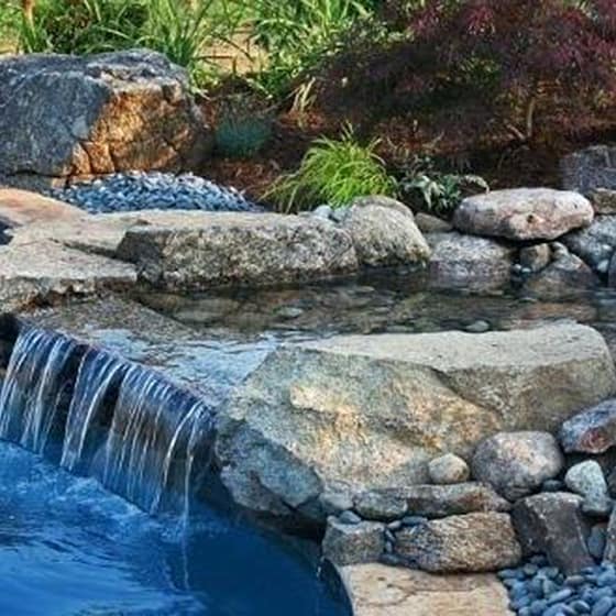 Organic Rock Waterfall - Small Sheer