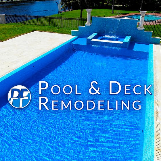 Pool & Deck Remodeling - Azure Blue Finish